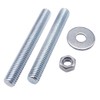 SKIR'CO (Pack of 10) Steel Fully Threaded Rods M8 x