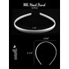 Avanti 12pcs Head Band White For Women Girl size 1/4",