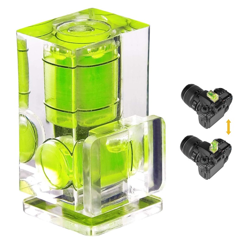 Camera Spirit Level 2-Axis Bubble Hot Shoe Flash Hot Shoe,