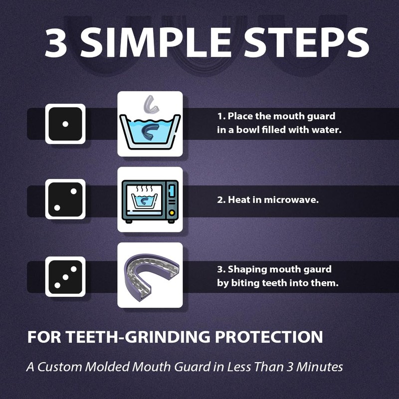 KOHEEL Mouth Guard for Teeth Grinding with Forming Tray, Dental