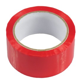 Triplast 48 mm x 66 m Low Noise Packing Parcel Tape - Red