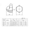 VIPERMARK 12 Pack M4 Stainless Steel Dome Head Hex Nuts