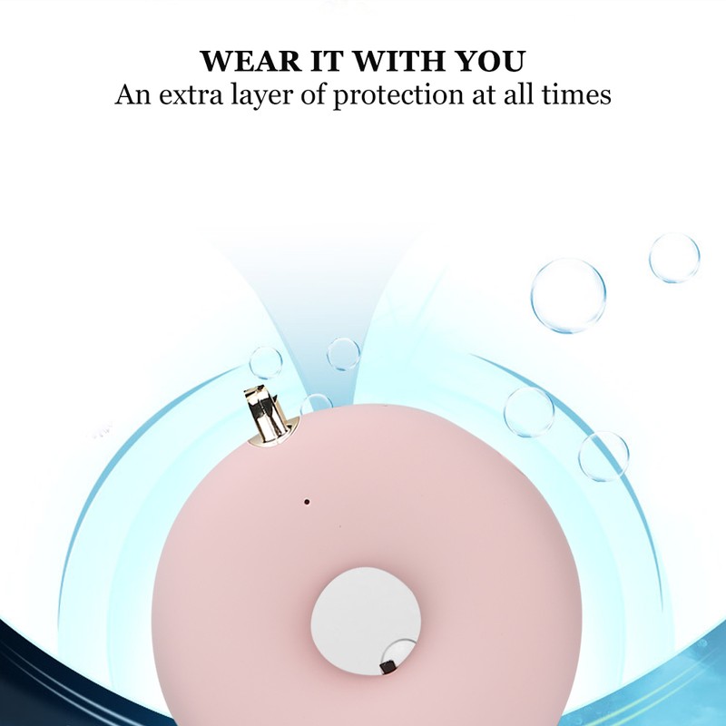 Wearable Air Purifier Necklace Portable Personal Mini USB Charge Air