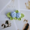 1 Pc Handmade Large 3D Ceramic Double Bloom Blue Hydrangea