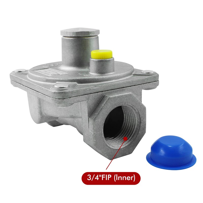 MENSI Natural Gas Pressure Regulator with 𝟑/𝟒" 𝐅𝐍𝐏𝐓 𝐓𝐡𝐫𝐞𝐚𝐝, 𝐏𝐫𝐞𝐬𝐬𝐮𝐫𝐞