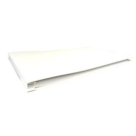 11x17 Report Cover Pressboard Binder Linen PaperBoard Panels Includes Fold-Over Metal Fastener Shasta White Single Unit