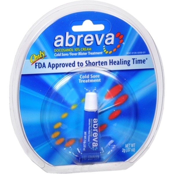 Abreva Cold Sore/Fever Blister Treatment 2g (Pack of 6)