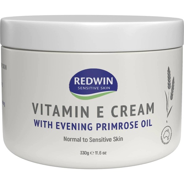 Redwin #MC VITAMIN E CREAM 300G -Nourish and soften your skin Moisturiser with Vitamin E and Evening Primrose Oil.
