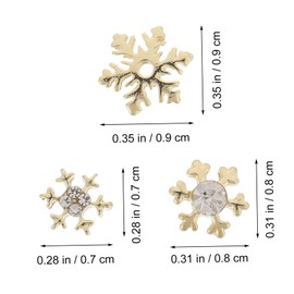 Beavorty 60 pcs Snowflake Nail Art Charms Glitter DIY Nail Charms for Women for Xmas Birthdays and Parties Easy to Apply at Home