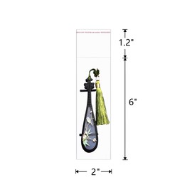 Clear Resealable Cellophane Bags 2x6' 300pcs Long Adhesive Cello Bags Pretzel Rod Bags 2mil Self Stick OPP Baggies for Bakery Cookies Candies Jewelry Crafts Candles Party Decorative