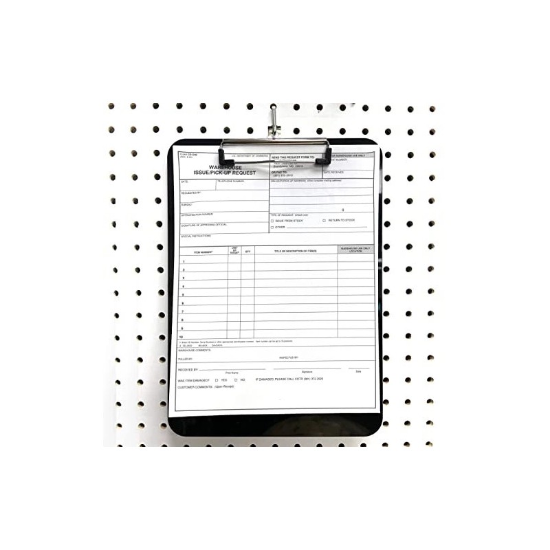 Officemate Magnetic Black Clipboard for Forklift Pallet Truck Workstations 83215