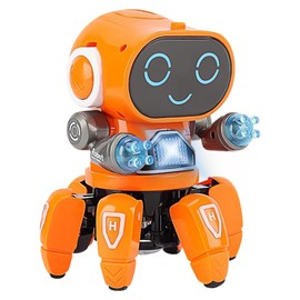YATOSEEN Children's Robot Toy, Accompaniment Robot for Children, with Colourful Light Projection, Dancing, Singing and Walking, for Children Aged 4 to 12 Years as a Birthday Gift