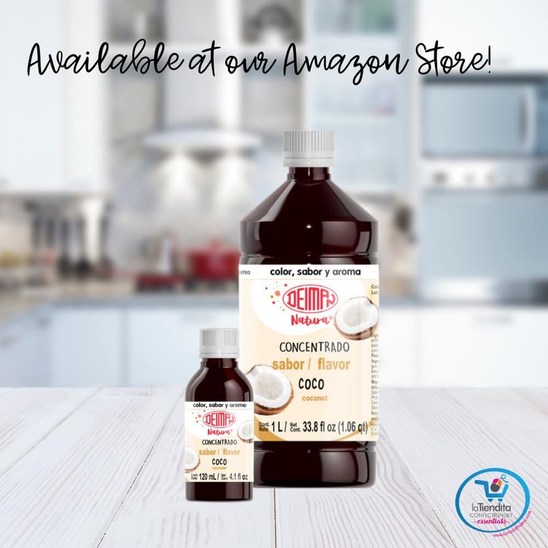 Deiman Natura Artificial Food Flavoring Coconut Concentrate (4 fl oz)