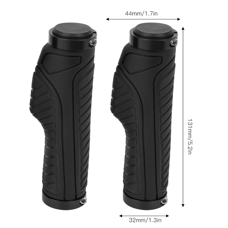 Mountain Bike Soft Handlebar Grips Bicycle Double Lock AntiSlip Rubber
