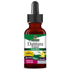 Natural's Answer Damiana, 2000mg, Gluten-Free, Organic Alcohol, 30 ml
