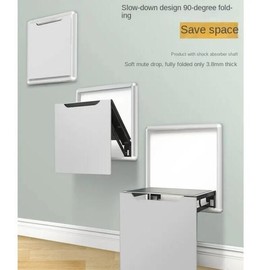 욕실 의자 접이식 액세서리 공간 절약 디자이너 벽걸이 형 Taburete Plegable 트렌디 가구 [02 Gold] Foldable Bathroom Chair Space-Saving Designer Wall-Mounted Taburete Plegable Trendy Furniture [02 Gold]