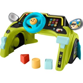 Fisher-Price Baby & Toddler Learning Toy Laugh & Learn Sit & Steer Driver Car Activity Center with Smart Stages for Ages 6+ Months