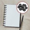DIYEAH Pack of 55 Black Plastic Discbound Discs for Loose