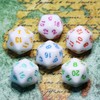 Blue Letter Dice DND RPG Polyhedral Dice Set Fit Dungeons