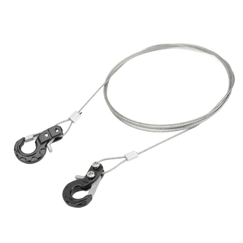 2pcs RC Metal Trailer Hook Aluminum Alloy Steel Rope Lightweight