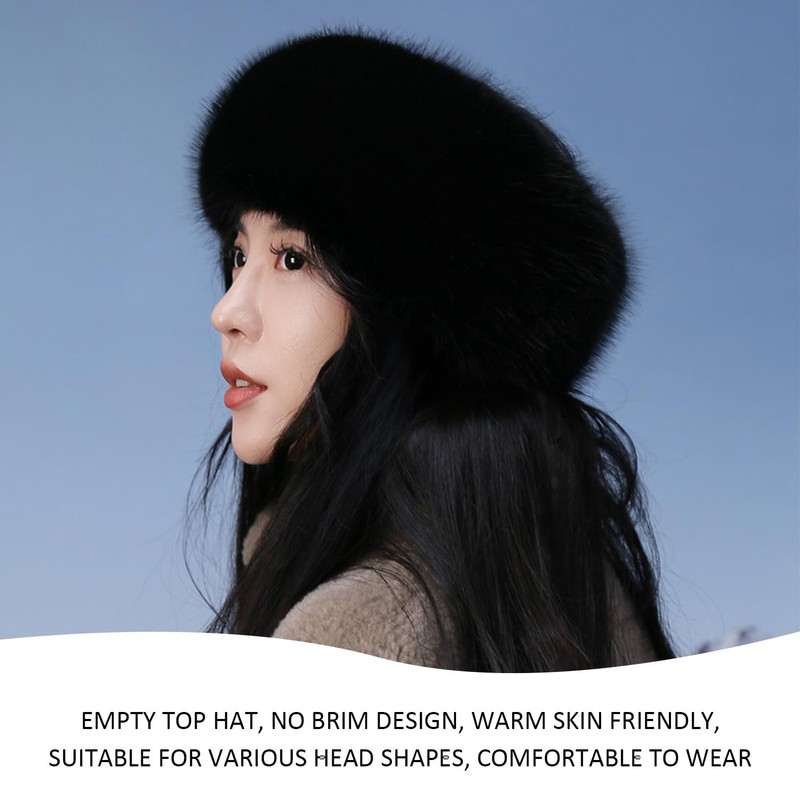 WUFGWBD 1 Black Hollow Hat And 1 Plush Scarf, Plush