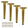 WEICHUAN Straight Furniture Legs Replacement Metal Gold Sofa Couch Chair