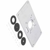 Trimming Flip Board Aluminum Alloy Woodworking Router Table Insert Plate