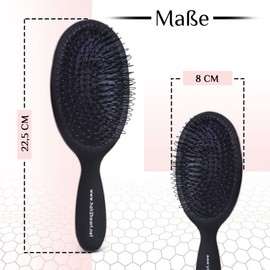 hair2heart Hair Extension Brush for Hair Extensions, Hair Brush without Pulling, Care Brush with Loops