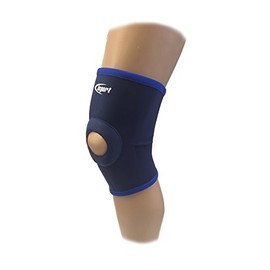 iSport PROFESSIONAL THICK 2MM NEOPRENE OPEN KNEE LEG COMPRESSION WARMING COMFORT SUPPORT GUARD MEDIUM (35.0CM X 40.0CM)