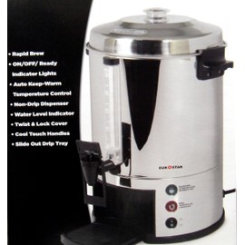 Eurostar ES100 100-Cup Stainless Steel Coffeemaker