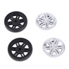 4 Sets Suitcase Repair Wheels with Covers PVC Wheel Casters