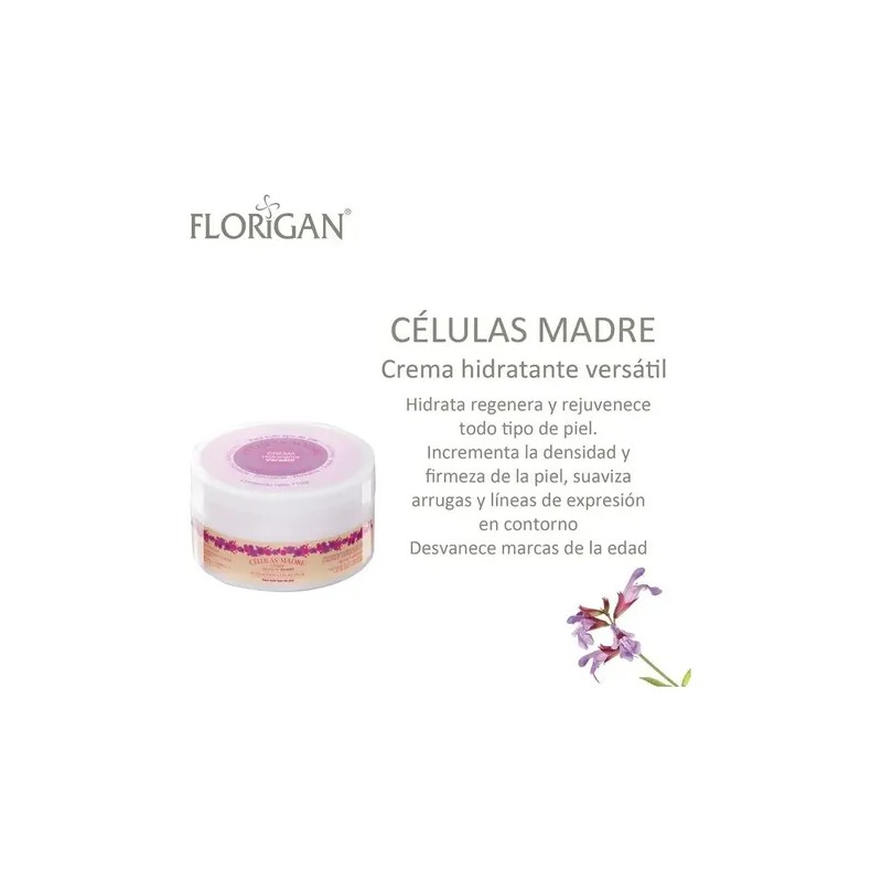 Crema Hidratante Versátil Células Madre Florigan® 110grs. 2