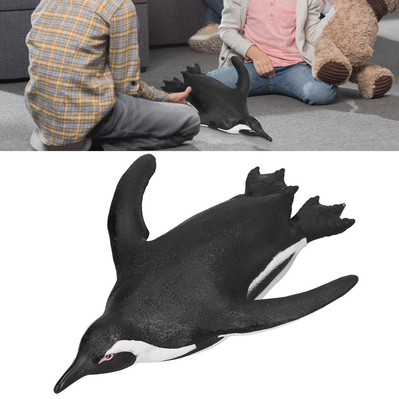 Penguin Model Simulation Soft Rubber Sliding Penguin Model Marine Animal
