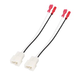 A ABSOPRO Car Speaker Wire Adapter Connector Harness Plastic White (Set of 2)