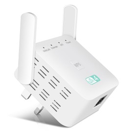 WiFi Extender Booster with 2 *Antennas, Internet Booster with Ethernet Port, WiFi Booster Range Extender 2.4GHz with 3650 Sq.Ft Coverage, Easy Setup, G-V488J