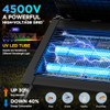 Solar Bug Zapper Outdoor, 4500V Outdoor Mosquito Zapper with Detachable