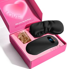 Portable Cordless Heating Pad, Heating Pads for Period Cramps, Back Pain with 6 Heat Levels 6 Massage Modes, Gift Set for Women