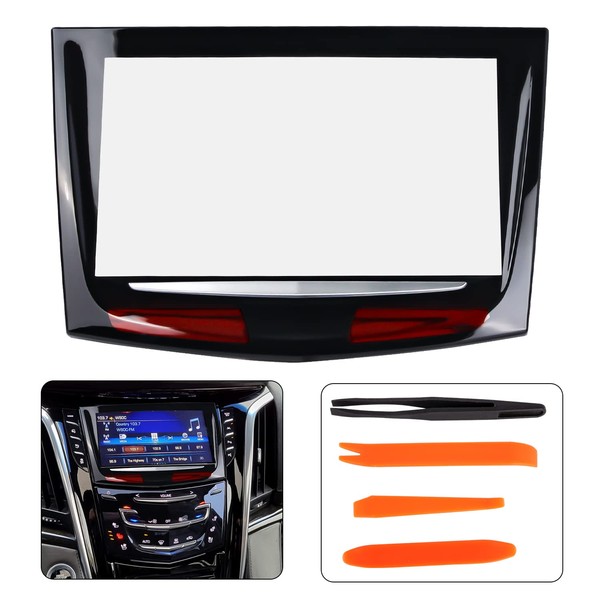 RANSOTO Touch Screen Display CUE Replacement Protector With Trim Removal Tool Kit Compatible with 2013-2017 Cadillac ATS Escalade SRX XTS ELR CTS CTS-V