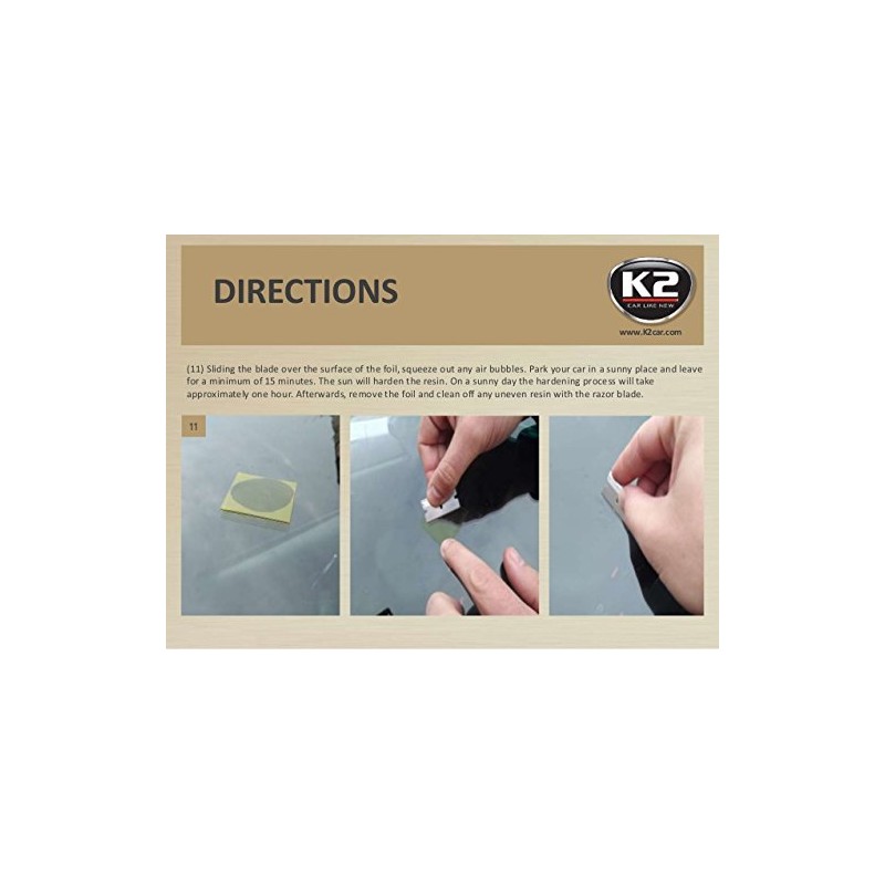 K2 Glass Stone Repair - Disc Doctor Windscreen Repair Kit,