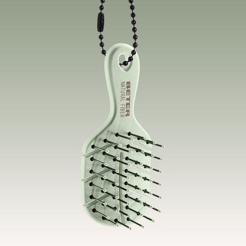 Beter - Natural Fiber MINI+Charm Mini Anti-Pull Hairbrush, Detangling, Anti-Tangle