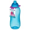 3 Sistema 330ml Twist n Sip Drink Bottles, Blue, Pink,