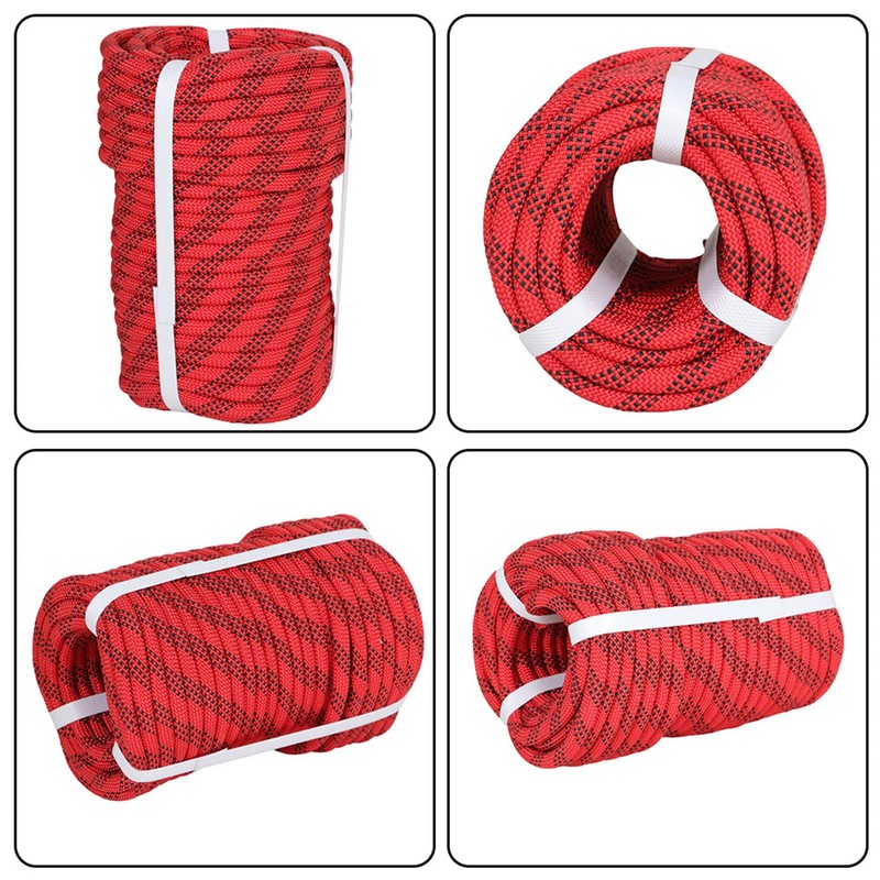 TINVHY 3/8inch 100ft Braided Polyester Arborist Rigging Rope,High Force Polyester