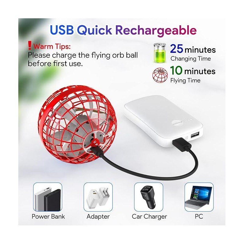 2025AI Flying Orb Ball Toys, Galaxy Cosmic Globe Boomerang Hover