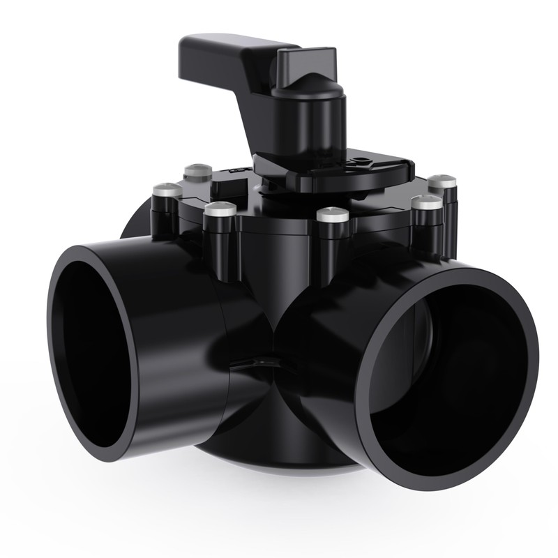 HYDROVOS 2 Inch 3-Way Diverter Valve for Pools and Spas,