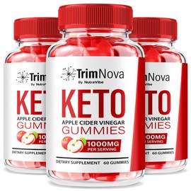 (3 Pack) Trim Nova Keto ACV Gummies – Original TrimNova Keto+ACV with Premium Apple Cider Vinegar Blend to Support Body Balance & Overall Well-Being | Great-Tasting, Easy-to-Chew Gummy (180 Gummies)