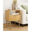 Masupu Night Stand,Mid-Century Modern Bedside Table with Storage Drawer and
