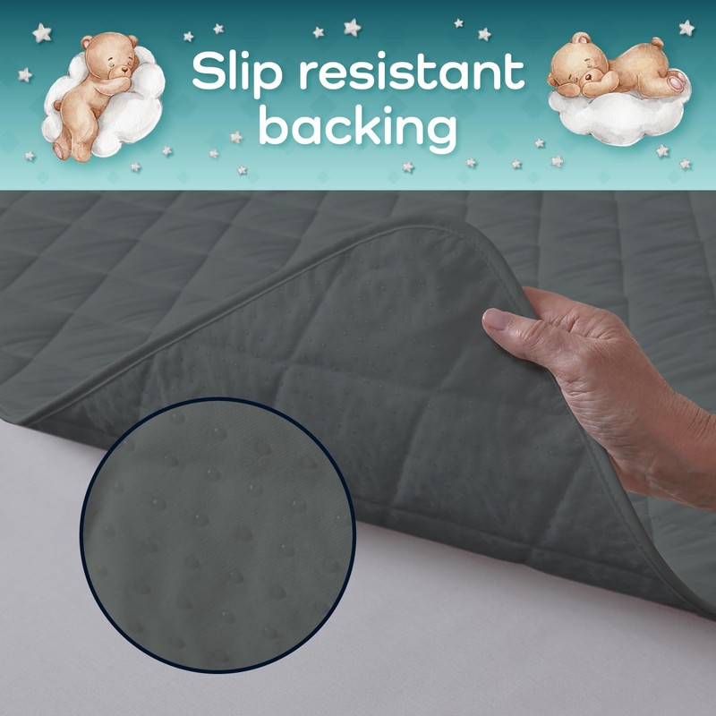 Guardedsleep potty training bed sheets, 100% waterproof bed pad for