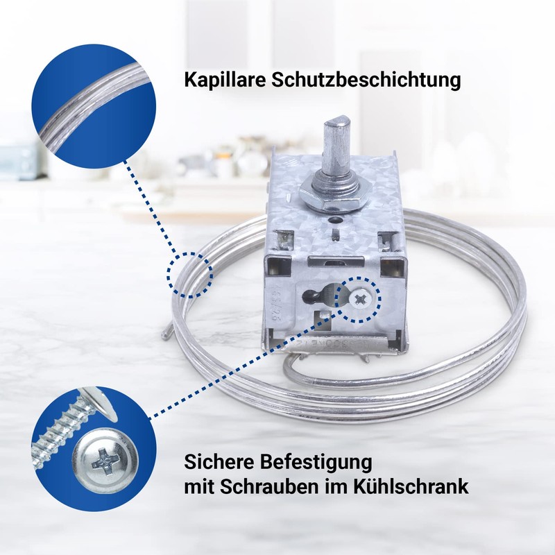 VIOKS Refrigerator Thermostat Replacement for Ranco K59-H1300 & Liebhеrr 6151086