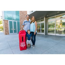 J.L. Childress J.L. Childress Gate Check Bag for Single Umbrella Strollers - Stroller Bag for Airplane - Gate Check Bag for Umbrella Strollers - Stroller Travel Bag for Airplane - Red