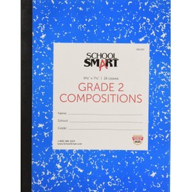 School Smart Skip-A-Line Ruled Composition Book, Grade 2, Blue, 48 Pages